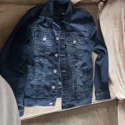 True Religion Denim Jacket Sz Large 