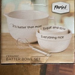Ceramic Batter Bowl Set