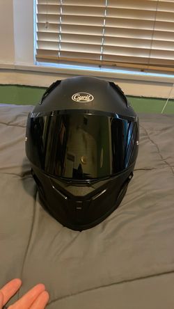 Cyril Black Motorcycle Helmet - Medium