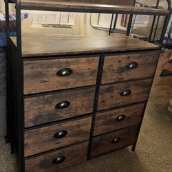 Dresser With Fabric Drawers