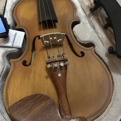 4/4 Size ALL WOOD Violin with New Bow, Digital Tuner, Shoulder Rest, Extra Strings $160 Firm