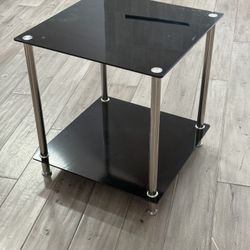 Glass End Table 