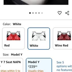 INCH EMPIRE Seat Cover Custom Fit for Tesla Model Y 5 Seat Synthetic Leather Car Seat Cushion Protector for 2020 2021 2022 2023 2024 Customized (Lichi