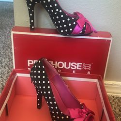 PENTHOUSE HEELS SIZE 8.5 WOMENS