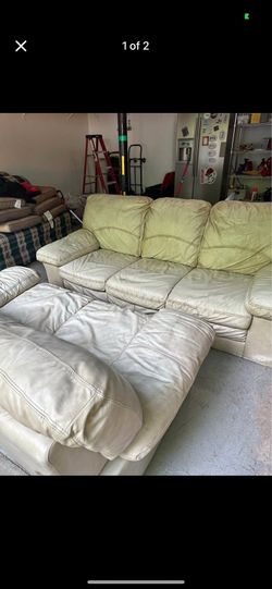 Tan spacious couch