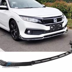 Fits 2019-2021 Honda Civic IKON Style Front Bumper Lip CF Print