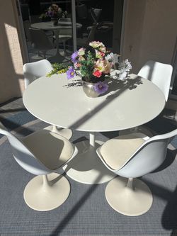 Modern Round Dining Table Set