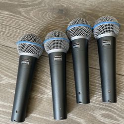 SHURE BETA 58a MICROPHONES EVERYTHING IS OPEN BOX 