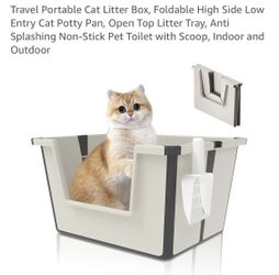 Travel Portable Cat Litter Box,