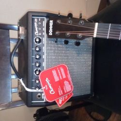 Electric, Acoustic guitar 🎸, Amplifier,Fender, With Chord