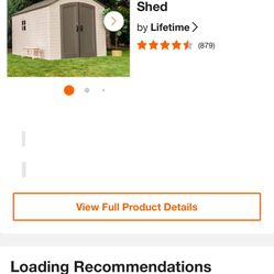 Lifetime Shed 