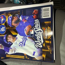 New Mint World Series Program Dodgers Vs Blue Jays