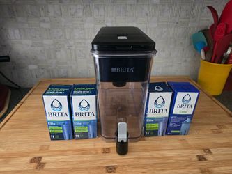 Brita Ultramax Water Dispenser + 4 NEW Brita Elite Filters