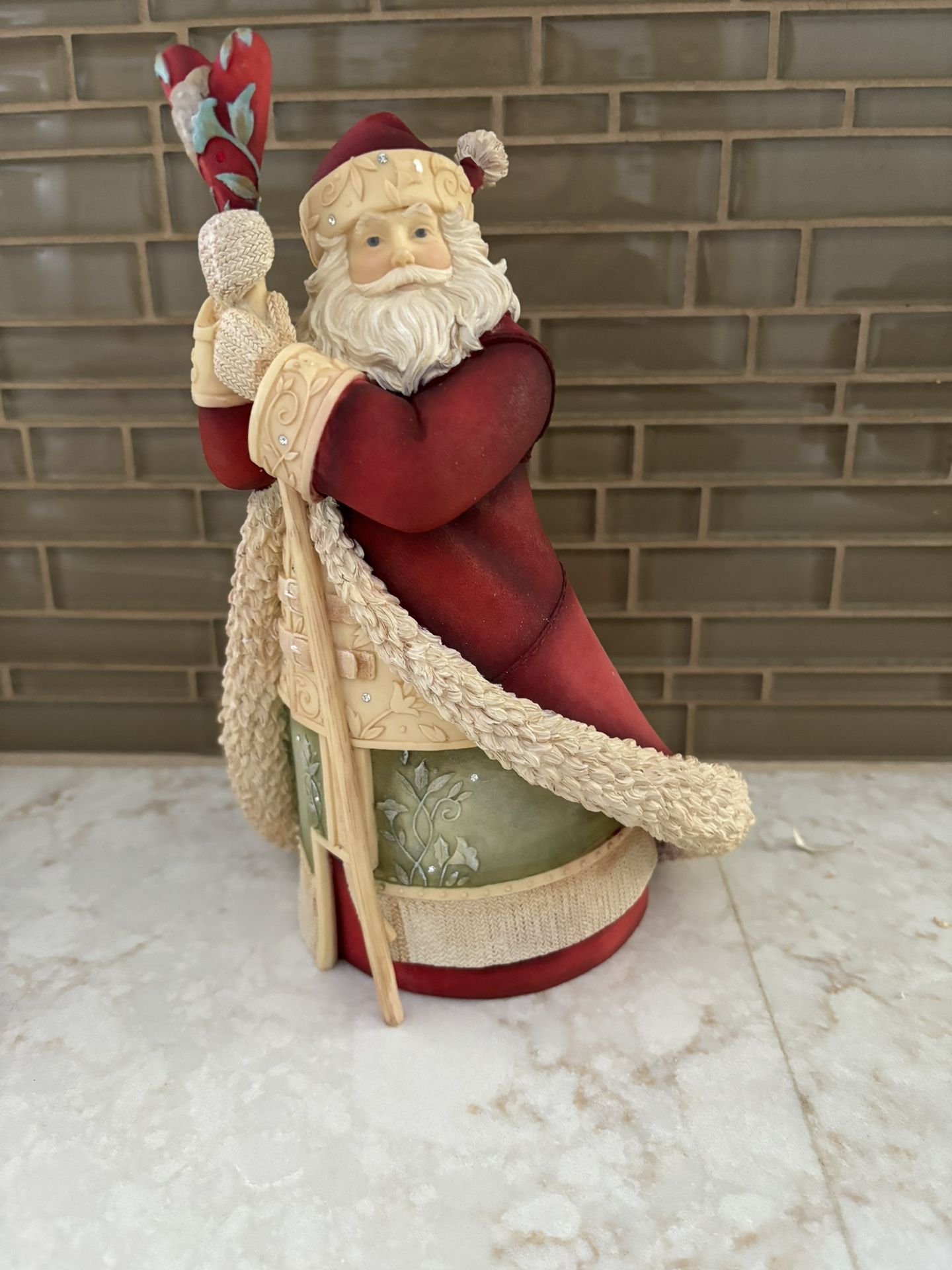 Collectible Old Santa Porcelain Figurine