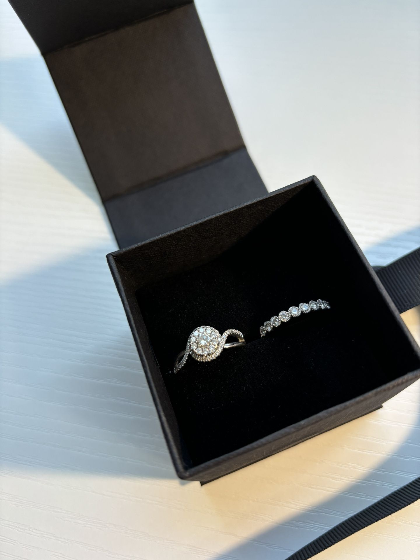 Engagement Ring and Wedding Band