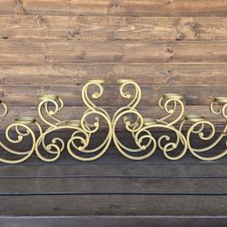 Gold Metal Candle Holders