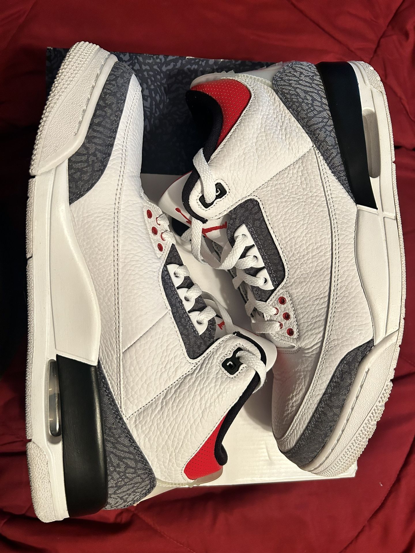 Air Jordan Retro 3 - Fire Red Denim * Japan Exclusive * Size 12.5