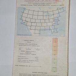 Vintage Los Angeles Sectional Aeronautical Chart, September 14, 1967