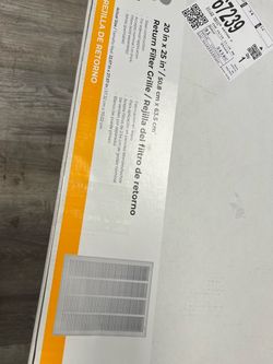 Reliabilt 20-in × 25-in Steel White Sidewall/Ceiling Filter grille