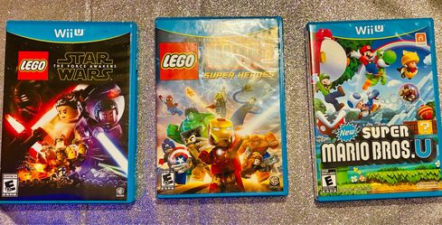SUPER MARIO BROS / STAR WARS THE FORCE AWAKENS/ MARVEL SUPER HEROSWII U ****NOT REGULAR WII CONSOLE **** ITS *WII U ^