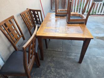 Dining table with chairs