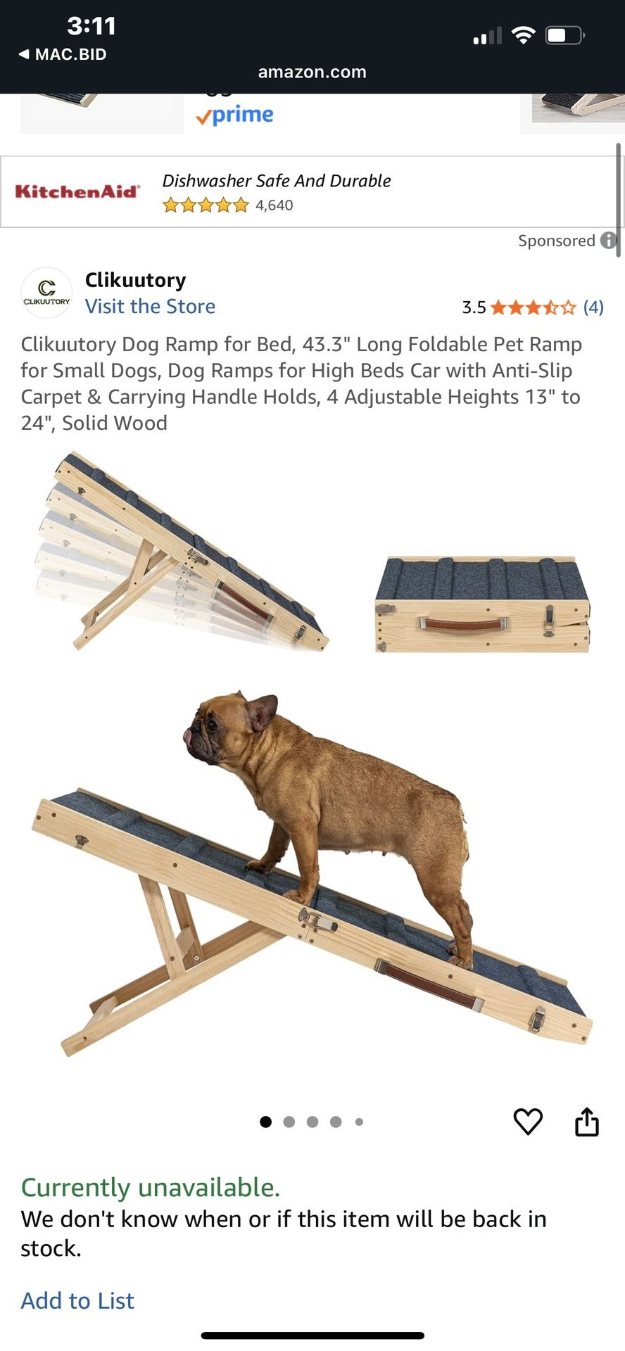 Dog Ramp -New