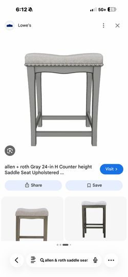 2 Allen & Roth Seat Bar Stools