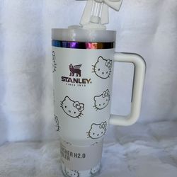 All white hello kitty Stanley cup