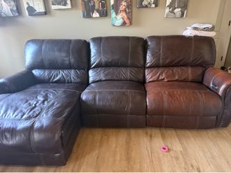 Leather couch