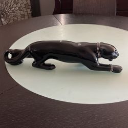 Mid Century Modern Black Panther Statue