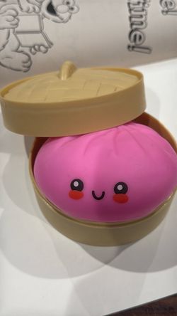 Squishy dumplings pink and yellow available