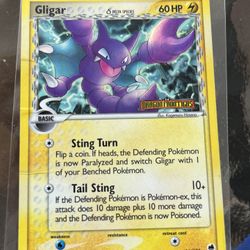 Gligar 16/101 Ex Dragon Frontiers Stamped Delta Species Holo Pokemon Card HP/DMG