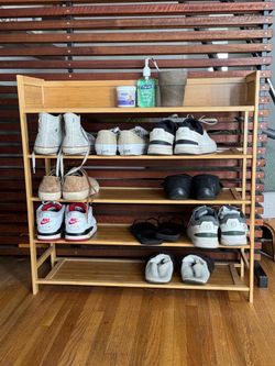 Bamboo Shoe Rack