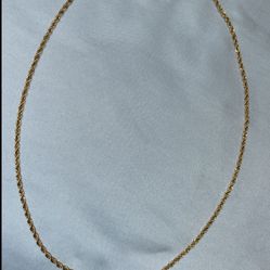 Rope Chain Gold Plated 