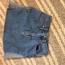 Madewell two tone Jean skirt sz xs