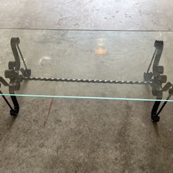 glass center table 