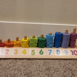 Number, Shape, Color Sorter For Toddlers