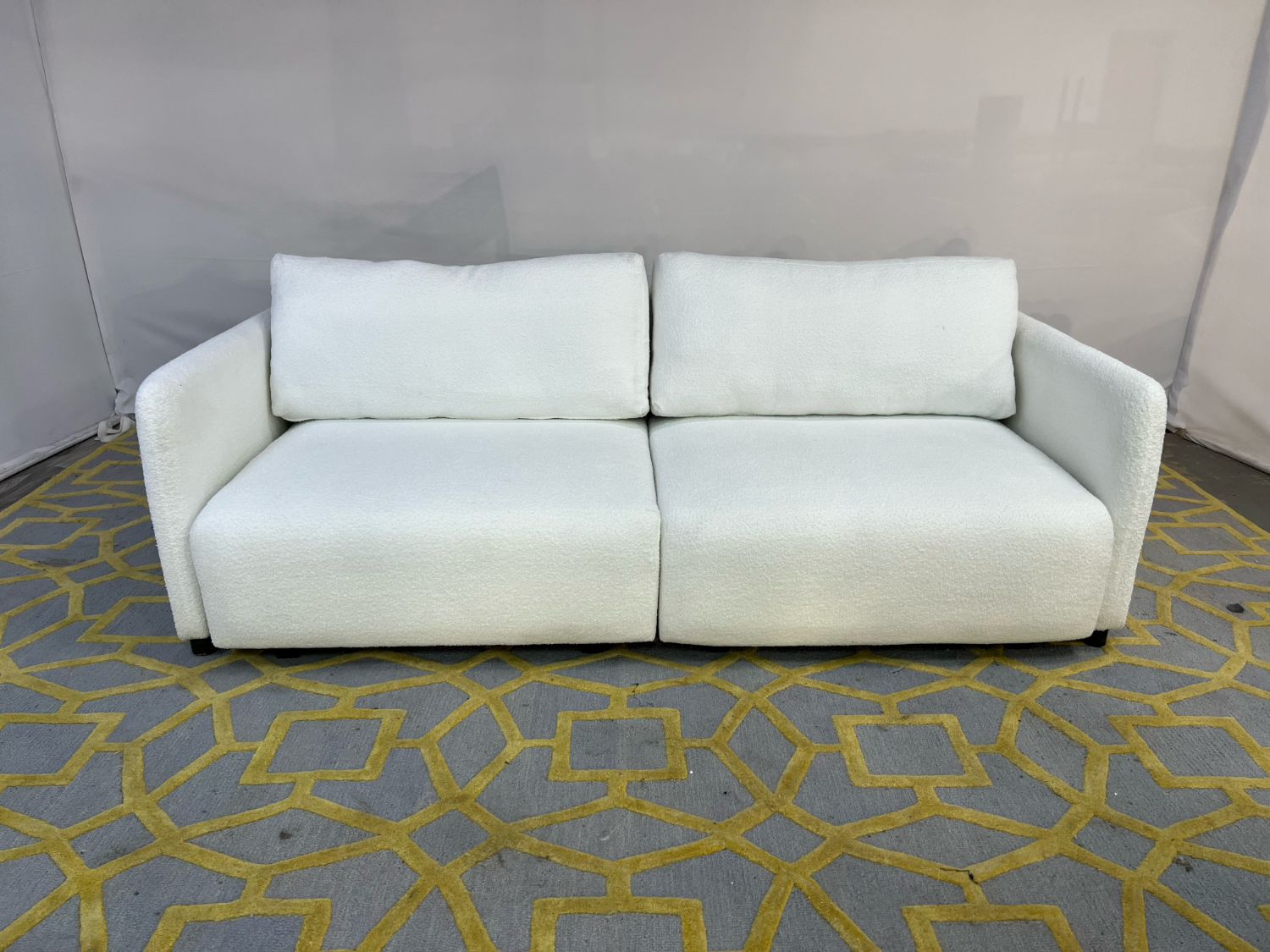 ( Delivery Available ) Serta Tamarack White Sofa Sleeper