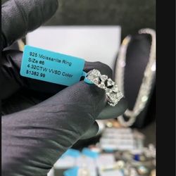 Moissanite Ring 4.3 CTW