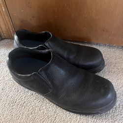 Steel toed Slip Ons  Size 10 E