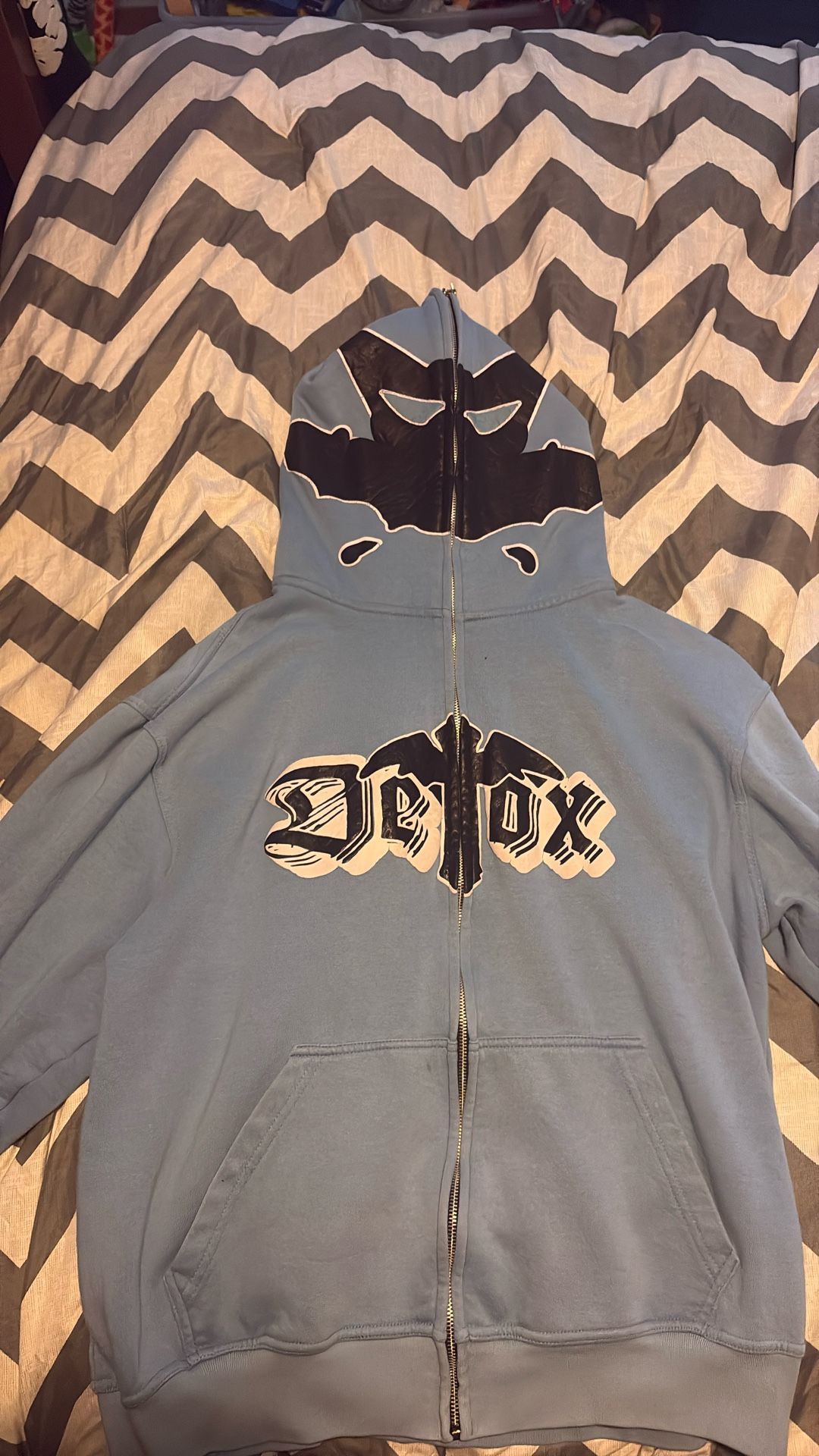 detox blue full zip 