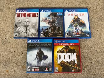 PS4 games in excellent condition   10.00  each