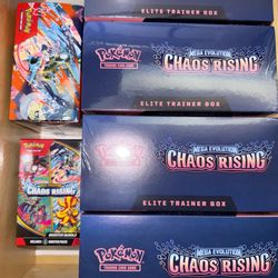 Pokemon Chaos Rising Booster Box Booster Bundle Elite Trainer Box