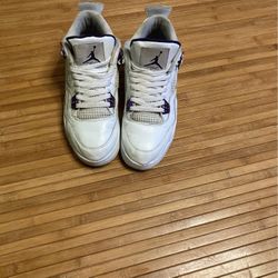 Metallic Purple Jordan 4s 