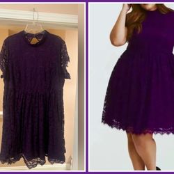 Torrid Purple Lace Dress 💜