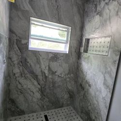 floor and bathroom installation