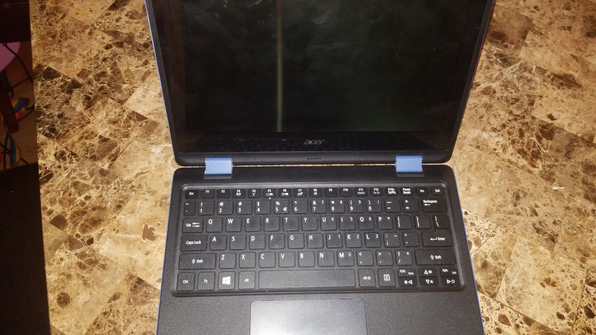 360 Blue Acer touchscreen laptop