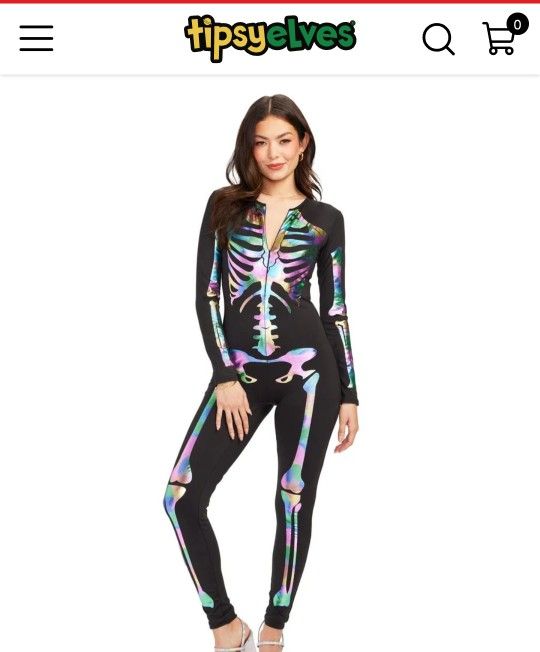 Tipsy Elves Women's Skeleton Bodysuit
