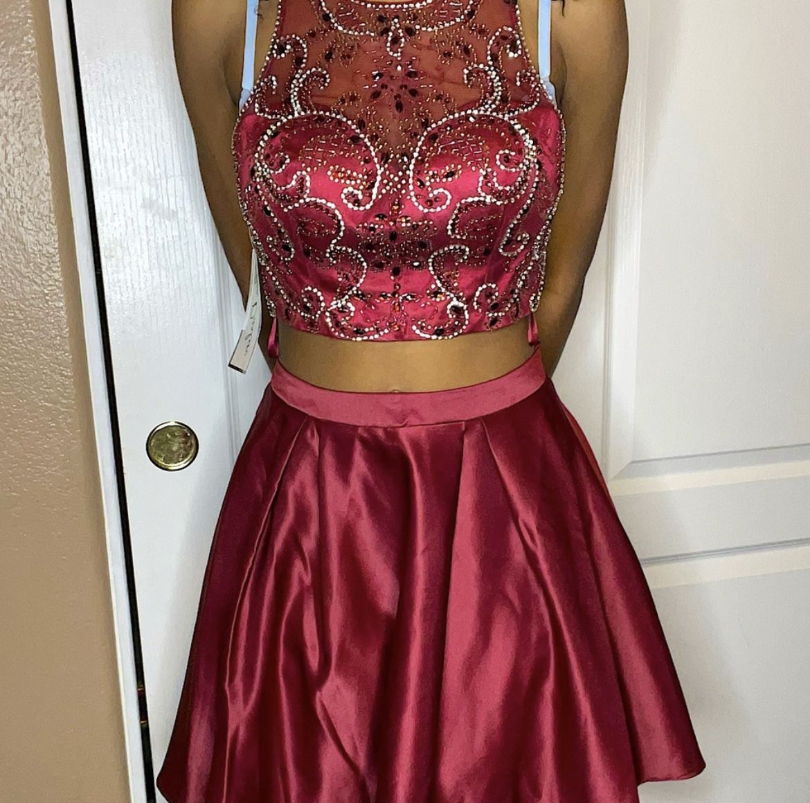 2 piece homecoming/prom dress