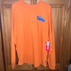 Coca-Cola x Spirit Jersey Fanta Orange Cotton Oversized Tee Unisex S Small NEW!